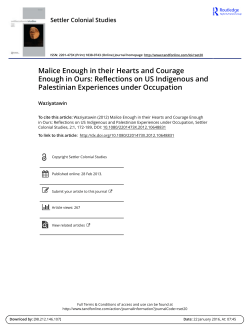 Malice Enough in their Hearts and Courage Enough in Ours