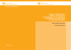 preventing terrorist acts: a criminal justice strategy integrating rule of