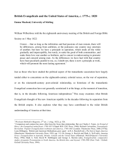 Macleod, British Evangelicals and the USA