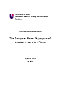The European Union Superpower?
