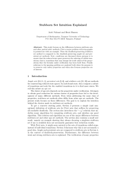 Stubborn Set Intuition Explained - CEUR