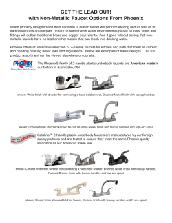 GET THE LEAD OUT! with Non-Metallic Faucet Options From Phoenix