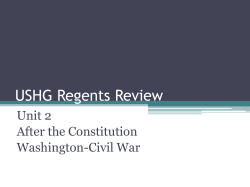 USHG Unit 2 Pres Washington