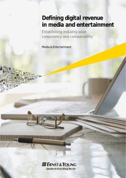 Defining digital revenue in media and entertainment