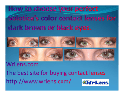 How To Choose Your Perfect Soloticas Color Contact