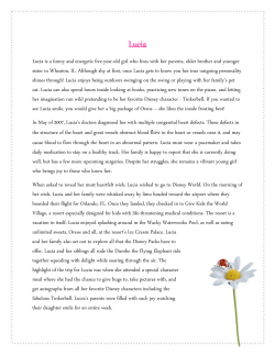 Read Lucia`s story