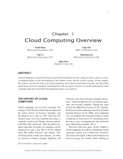 Cloud Computing Overview