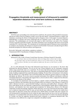 Propagation thresholds and measurement of infrasound