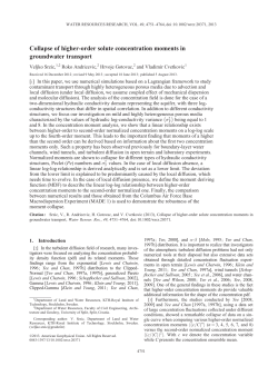 Collapse of higherorder solute concentration moments in