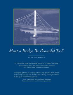 Must a Bridge Be Beautiful Too?