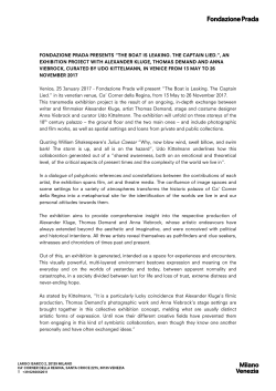 Press release - Fondazione Prada