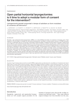 FULL TEXT - Acta Otorhinolaryngologica Italica
