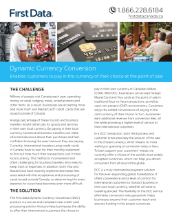 Dynamic Currency Conversion