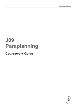 J09 Paraplanning - The Personal Finance Society