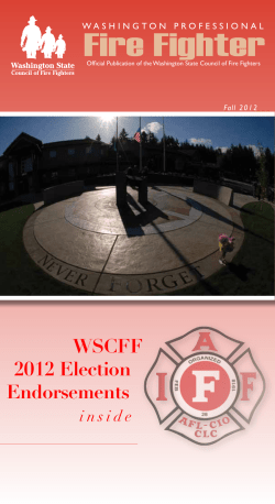 WSCFF 2012 Election Endorsements inside