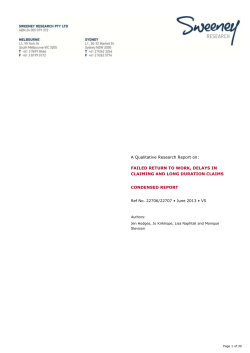 2013 Qualitative Research (Consolidated Report)