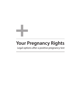 Your Pregnancy Rights - Community Law Wellington and Hutt Valley