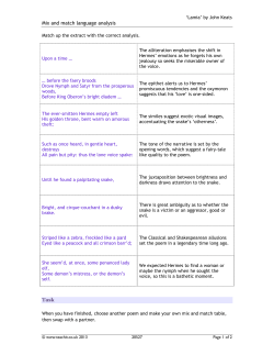 Mix and match language analysis Task