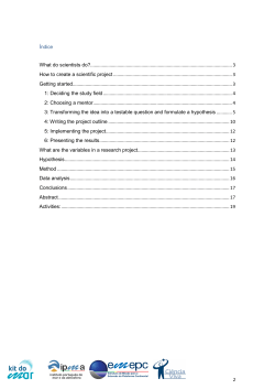 3.2B - How to Create a Scientific Project