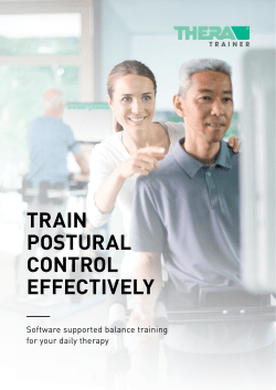 TRAIN POSTURAL CONTROL EFFECTIVELY - THERA