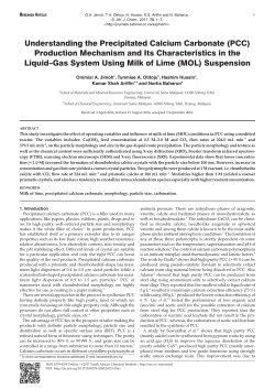 Understanding the Precipitated Calcium Carbonate