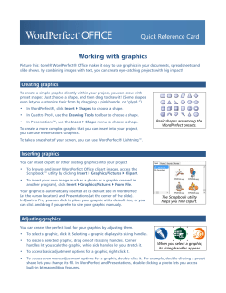 Corel(R) WordPerfect(R) Office: Working with graphics