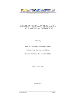 full_Pdf - European Journal of Pragmatism and American Philosophy