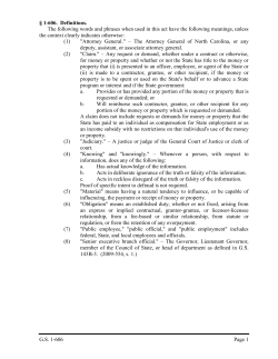 G.S. 1-606 Page 1 &sect; 1-606. Definitions. The following words and