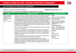 scheme of work for level 4 diploma in mechanical