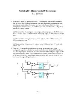 CS/EE 260 - Homework 10 Solutions