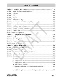 Table of Contents