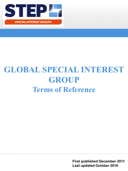 GLOBAL SPECIAL INTEREST GROUP