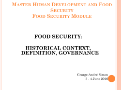 food security