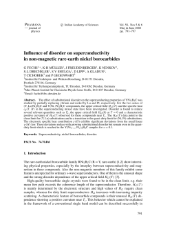 Influence of disorder on superconductivity in non