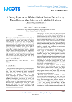 A Survey Paper on an Efficient Salient Feature Extraction