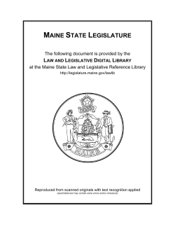 maine state legislature