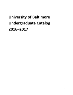 2016-17 Undergraduate Catalog