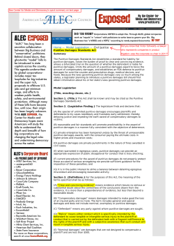 Punitive Damages Act