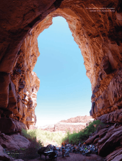 In the grotto, looking outward toward the Colorado River