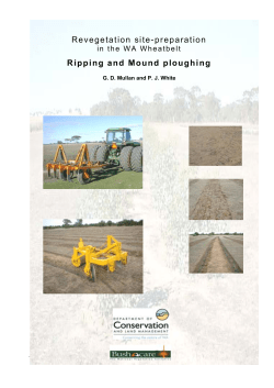 Revegetation site preparation for machine and hand planting281.05