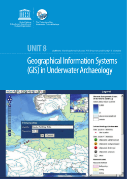 Unit 8 Geographical Information Systems (GIS) in
