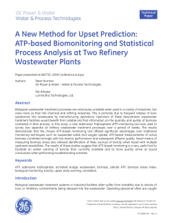 A New Method for Upset Prediction: ATP-based