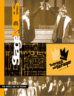 Stagenotes - The Prince and the Pauper