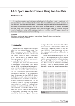 Space Weather Forecast Using Real-time Data