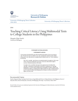 Teaching Critical Literacy Using Multimodal Texts