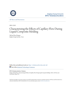Characterizing the Effects of Capillary Flow During Liquid
