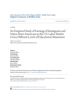 An Empirical Study of Earnings of Immigrants and Native