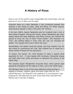 A History of Pizza