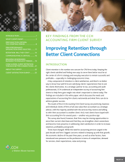 Improving Retention through Better Client