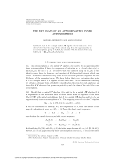 THE EXT CLASS OF AN APPROXIMATELY INNER